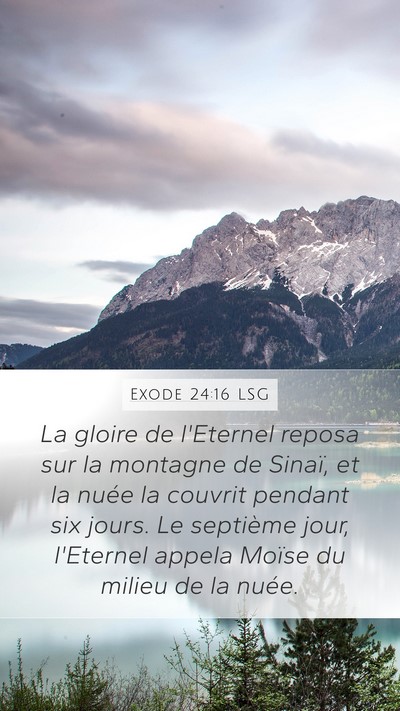 Exode 24:16 LSG Bible Verse Image