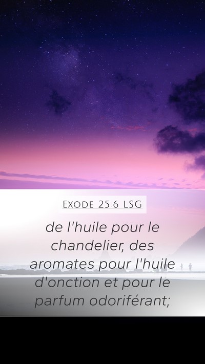 Exode 25:6 LSG Bible Verse Image