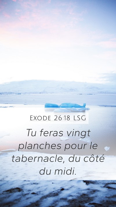 Exode 26:18 LSG Bible Verse Image