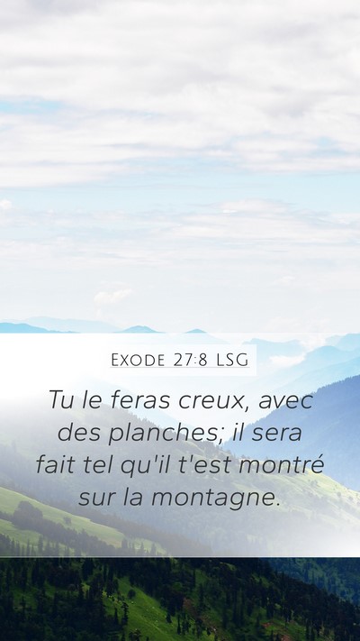Exode 27:8 LSG Bible Verse Image