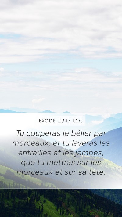 Exode 29:17 LSG Bible Verse Image