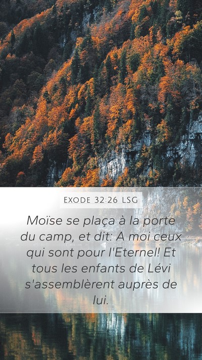 Exode 32:26 LSG Bible Verse Image