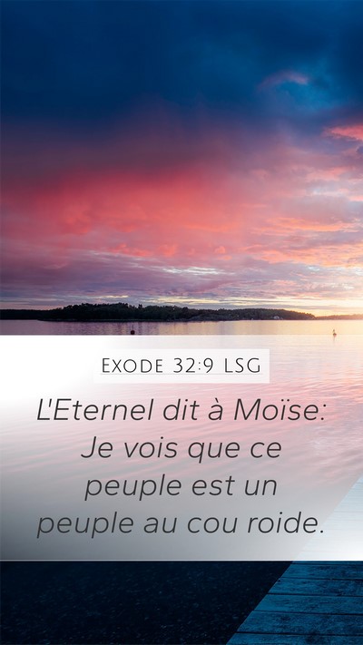 Exode 32:9 LSG Bible Verse Image