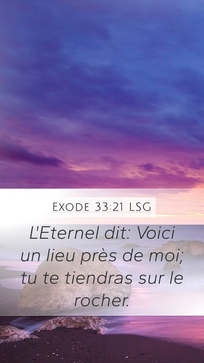 Exode 33:21 LSG Bible Verse Image
