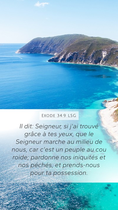 Exode 34:9 LSG Bible Verse Image