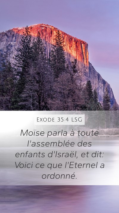 Exode 35:4 LSG Bible Verse Image