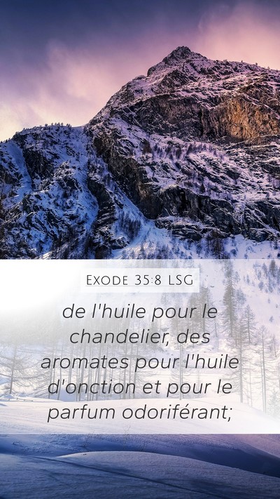 Exode 35:8 LSG Bible Verse Image