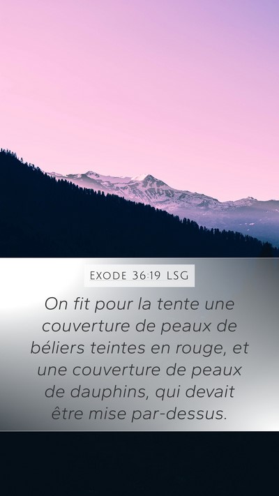 Exode 36:19 LSG Bible Verse Image