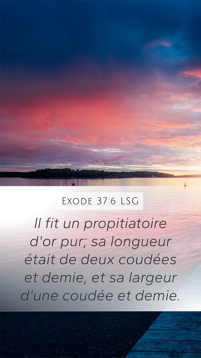 Exode 37:6 LSG Bible Verse Image