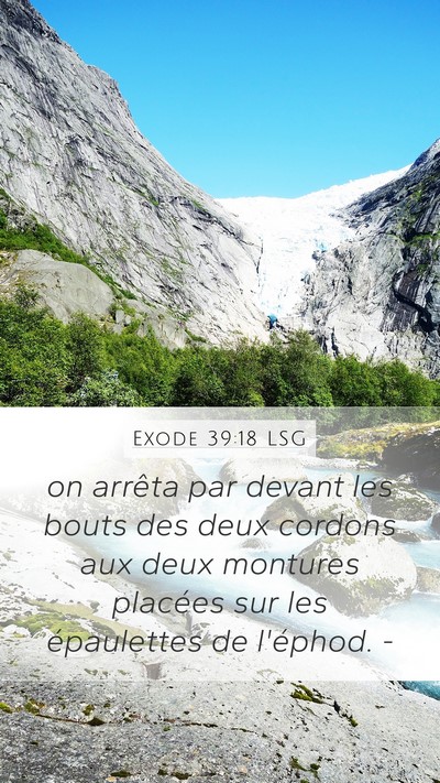 Exode 39:18 LSG Bible Verse Image