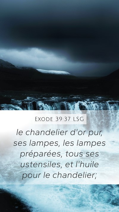 Exode 39:37 LSG Bible Verse Image