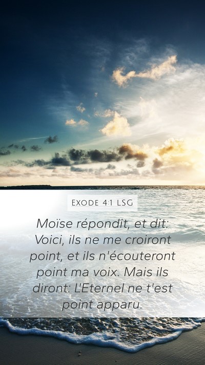 Exode 4:1 LSG Bible Verse Image