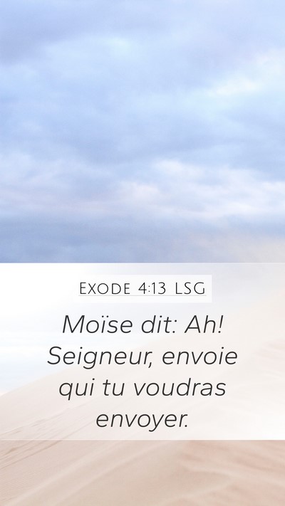 Exode 4:13 LSG Bible Verse Image