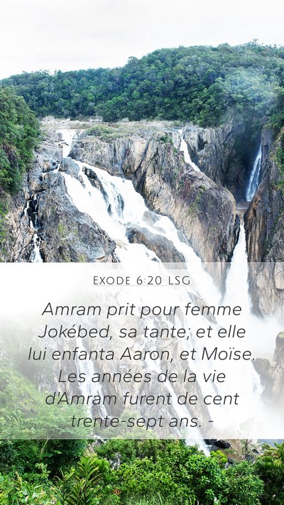 Exode 6:20 LSG Bible Verse Image
