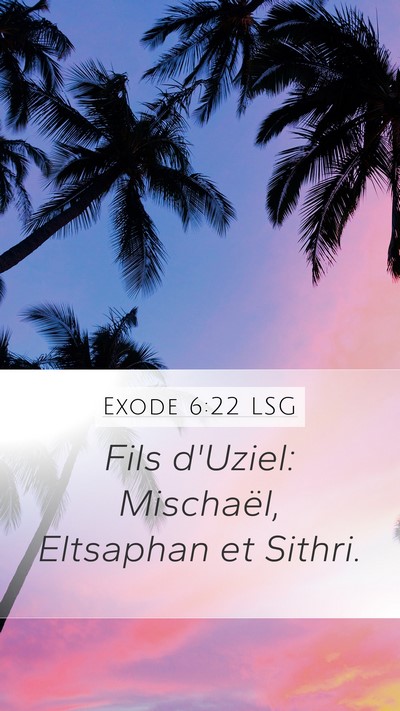 Exode 6:22 LSG Bible Verse Image