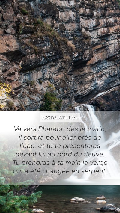 Exode 7:15 LSG Bible Verse Image