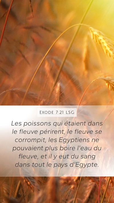 Exode 7:21 LSG Bible Verse Image