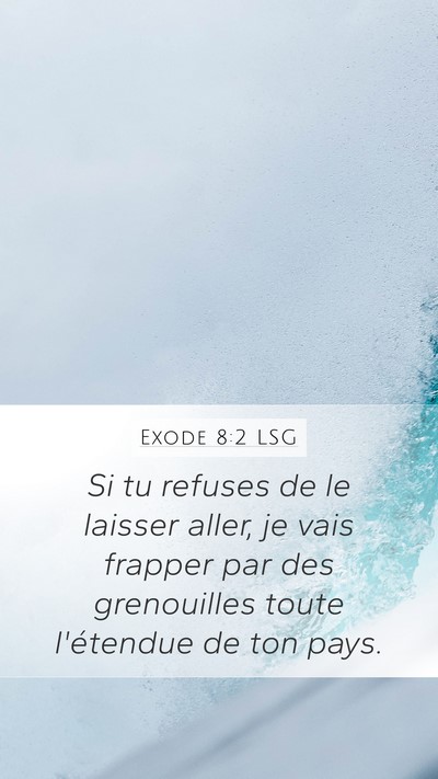 Exode 8:2 LSG Bible Verse Image
