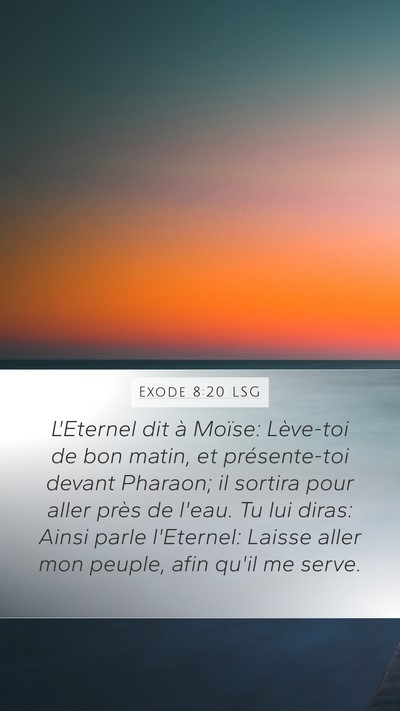 Exode 8:20 LSG Bible Verse Image