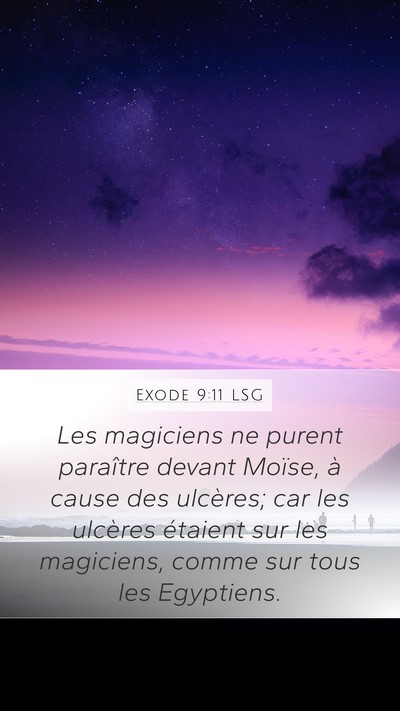 Exode 9:11 LSG Bible Verse Image