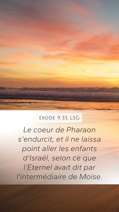 Exode 9:35 LSG Bible Verse Image