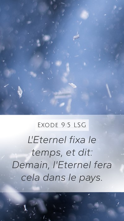 Exode 9:5 LSG Bible Verse Image
