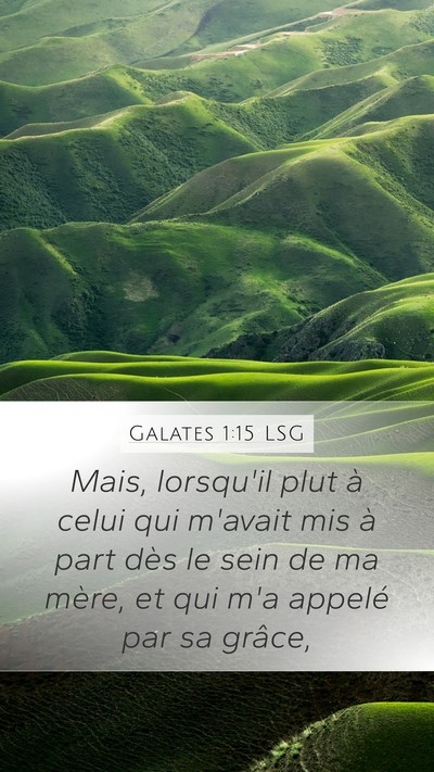 Galates 1:15 LSG Bible Verse Image