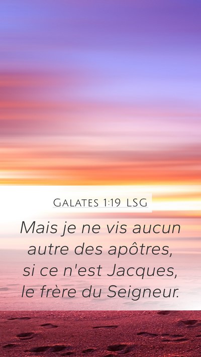 Galates 1:19 LSG Bible Verse Image