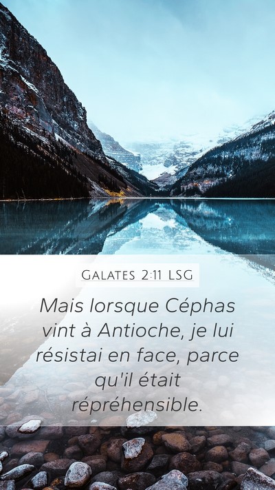 Galates 2:11 LSG Bible Verse Image