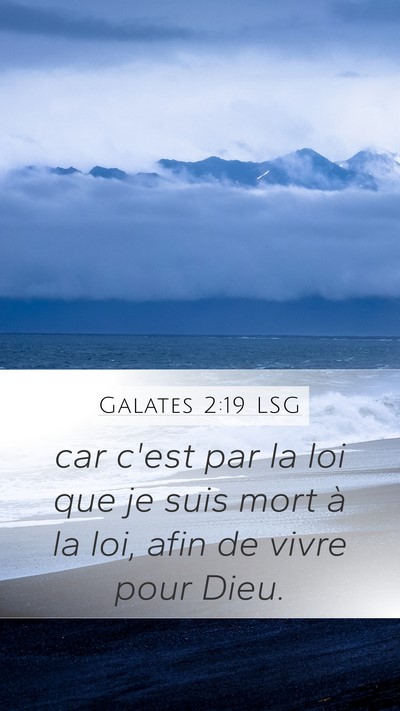 Galates 2:19 LSG Bible Verse Image