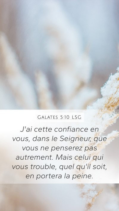 Galates 5:10 LSG Bible Verse Image