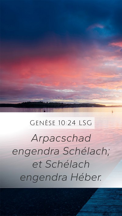 Genèse 10:24 LSG Bible Verse Image
