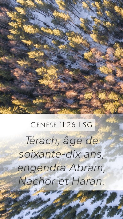 Genèse 11:26 LSG Bible Verse Image