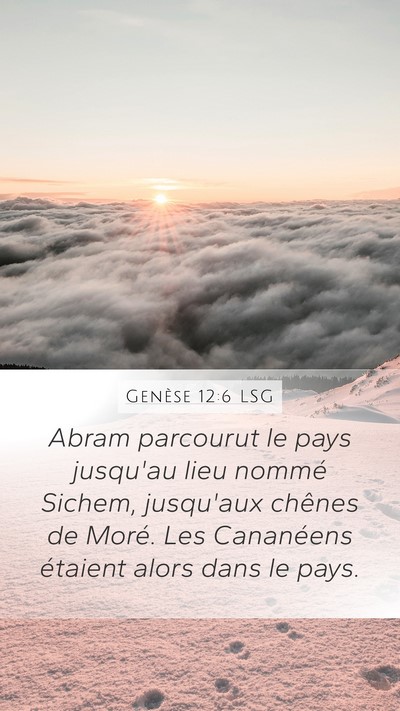Genèse 12:6 LSG Bible Verse Image