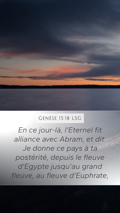 Genèse 15:18 LSG Bible Verse Image