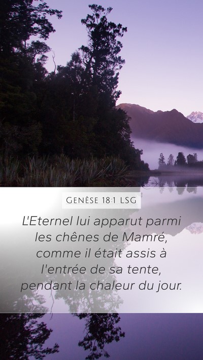 Genèse 18:1 LSG Bible Verse Image