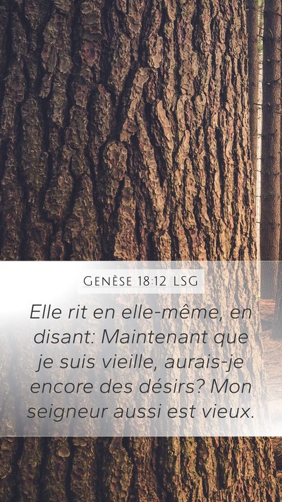 Genèse 18:12 LSG Bible Verse Image