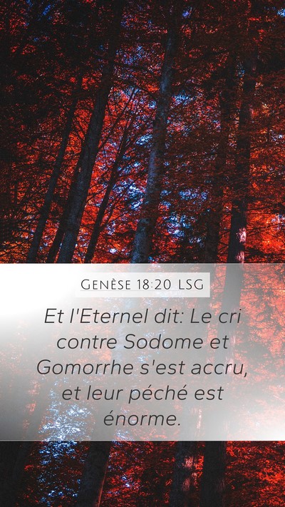 Genèse 18:20 LSG Bible Verse Image