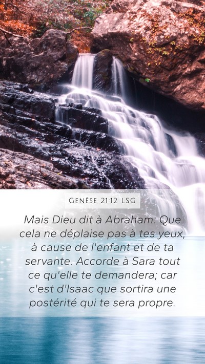 Genèse 21:12 LSG Bible Verse Image