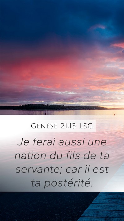 Genèse 21:13 LSG Bible Verse Image