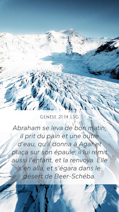 Genèse 21:14 LSG Bible Verse Image
