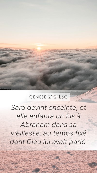 Genèse 21:2 LSG Bible Verse Image