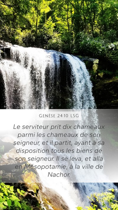 Genèse 24:10 LSG Bible Verse Image
