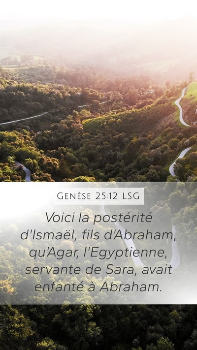 Genèse 25:12 LSG Bible Verse Image