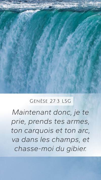 Genèse 27:3 LSG Bible Verse Image