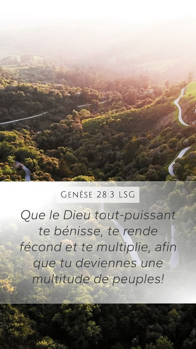 Genèse 28:3 LSG Bible Verse Image