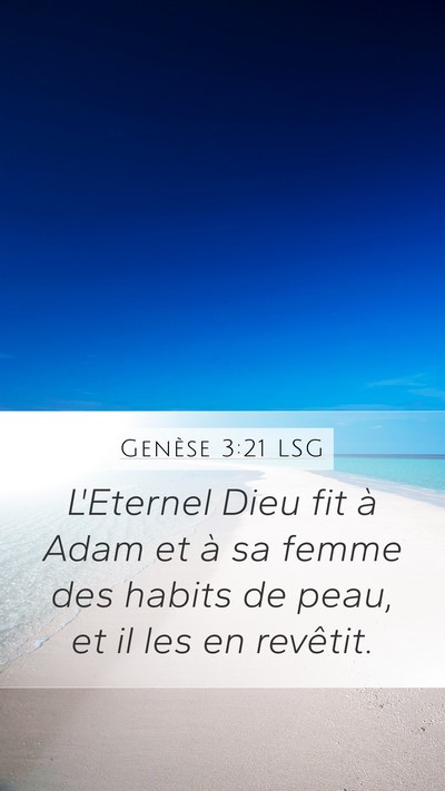 Genèse 3:21 LSG Bible Verse Image