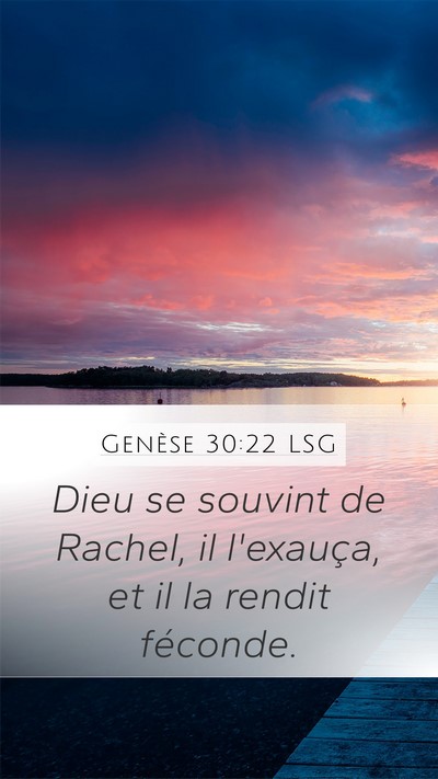 Genèse 30:22 LSG Bible Verse Image