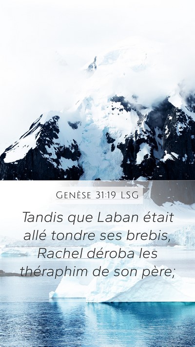 Genèse 31:19 LSG Bible Verse Image