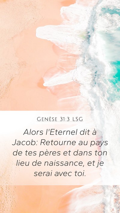 Genèse 31:3 LSG Bible Verse Image